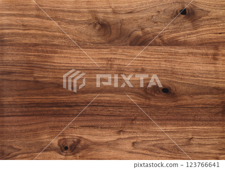 Texture of black walnut surface with oil finish 123766641