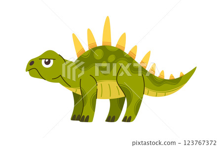 Dangerous angry dinosaur cartoon character 123767372