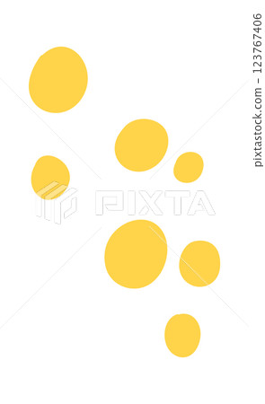 Yellow sparse bubbles cartoon design Yellow sparse bubbles cartoon design 123767406
