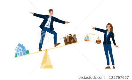 sustainability business balance vector 123767667