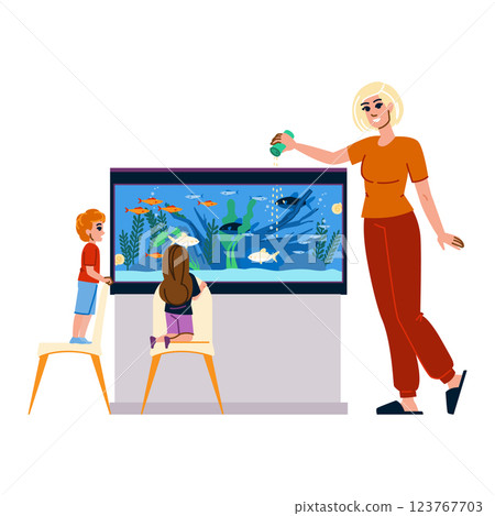 tank home aquarium vector 123767703