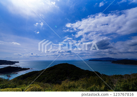 初春的基坦海峽。 初春的基坦海峽。 123767816