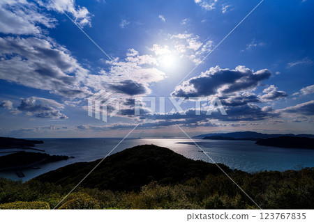初春的基坦海峽。 123767835