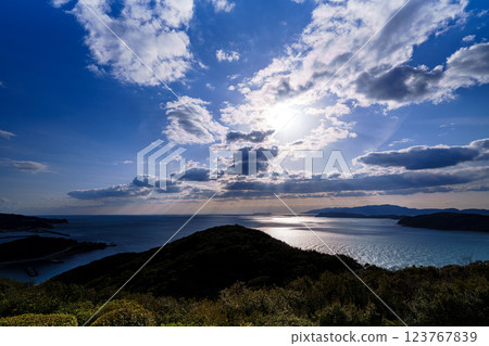 初春的基坦海峽。 123767839