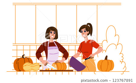 spice baking pumpkin pie vector spice baking pumpkin pie vector 123767891