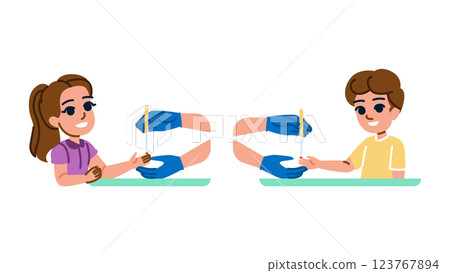 glucose blood test kid vector 123767894