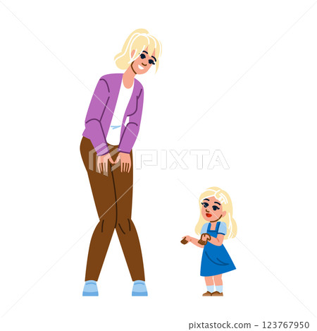 bonding mother talk daughter vector bonding mother talk daughter vector 123767950