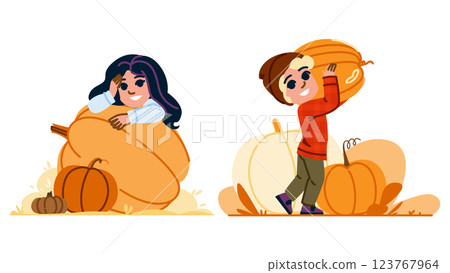 family pumpkin patch kid vector family pumpkin patch kid vector 123767964