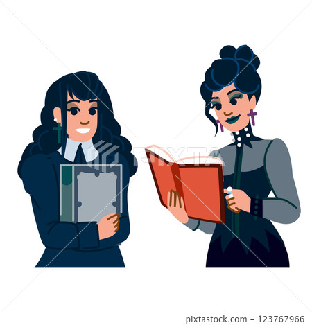mystery reading gothic novel vector mystery reading gothic novel vector 123767966