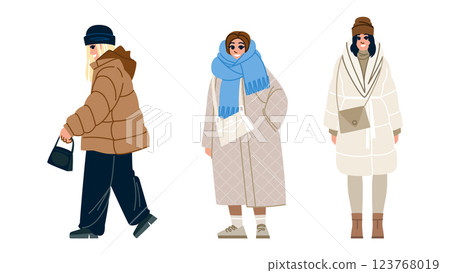 boots woman winter fashion vector 123768019