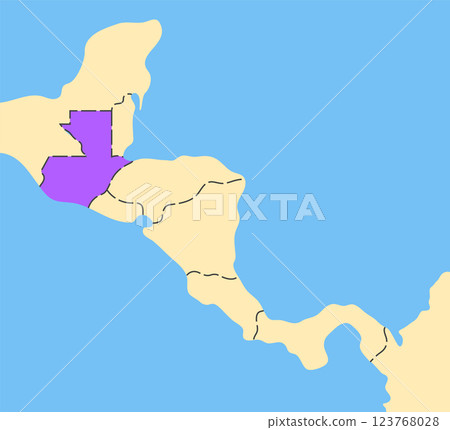 Guatemala country silhouette 123768028