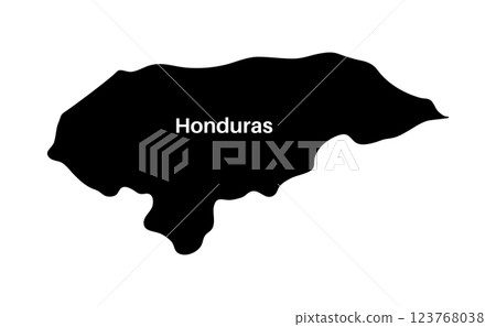 Honduras country silhouette 123768038