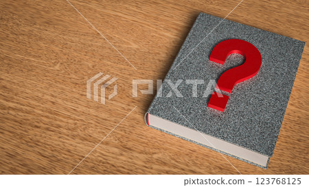 The Question book for Education Concept 3d Rendering. The Question book for Education Concept 3d Rendering. 123768125