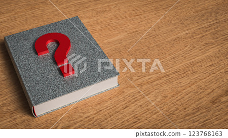 The Question book for Education Concept 3d Rendering. The Question book for Education Concept 3d Rendering. 123768163