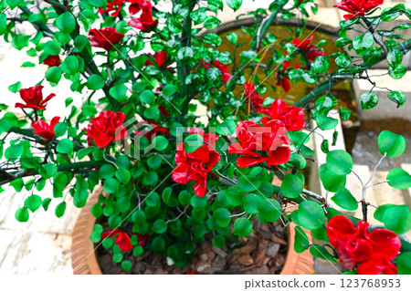 Beautiful glass rose 123768953