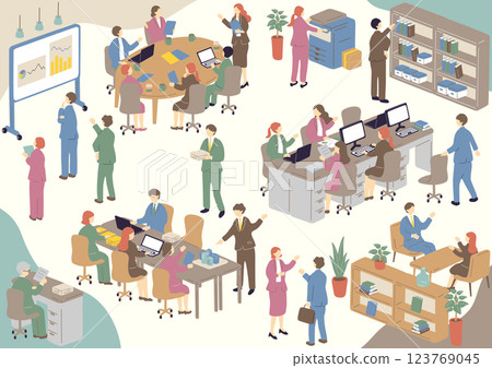 Business scene 123769045