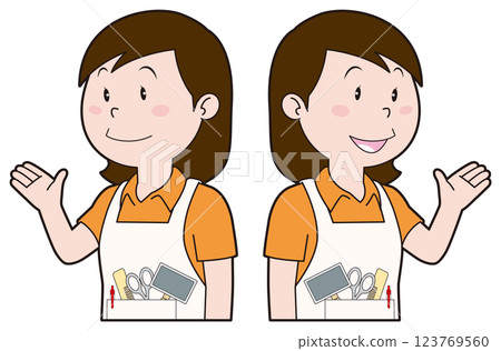 女性寵物美容師 女性寵物美容師 123769560