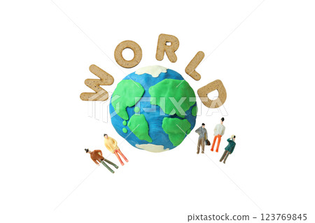 PNG, Population day, planet with text, isolated on white background. 123769845
