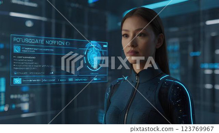 Concept of improved security through system update, shield icon with progress bar 123769967
