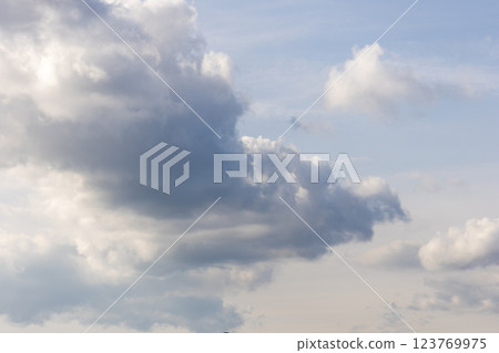 Cloudy evening sky 123769975