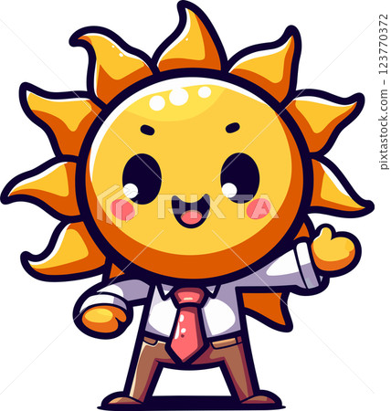 The hot-blooded teacher with a sunny face The hot-blooded teacher with a sunny face 123770372