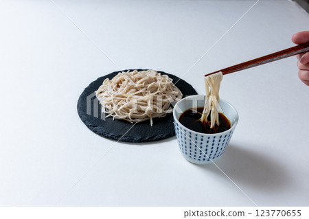 Mori soba (buckwheat noodles) Mori soba (buckwheat noodles) 123770655