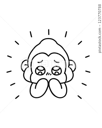 一隻大猩猩，眼睛閃閃發光，被某些人感動了 123770788