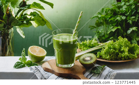 Green juice: healthy image 123771445