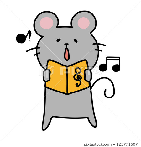 唱歌老鼠 123771607