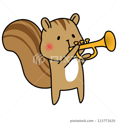 Trumpeting Squirrel 123771620