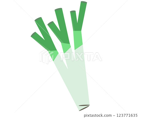 一組蔥。向量 123771635