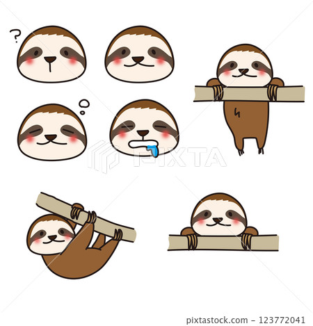 Lazy sloth set Lazy sloth set 123772041