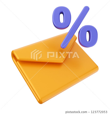 3d mail email message discount promotion 123772053