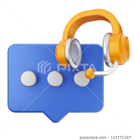3d helpdesk support center service chat 123772167