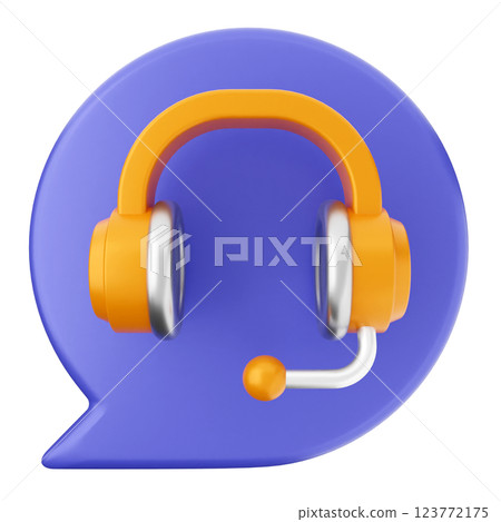 3d helpdesk support center service chat 123772175