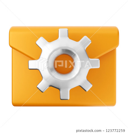 3d mail email message setting gear 3d mail email message setting gear 123772259