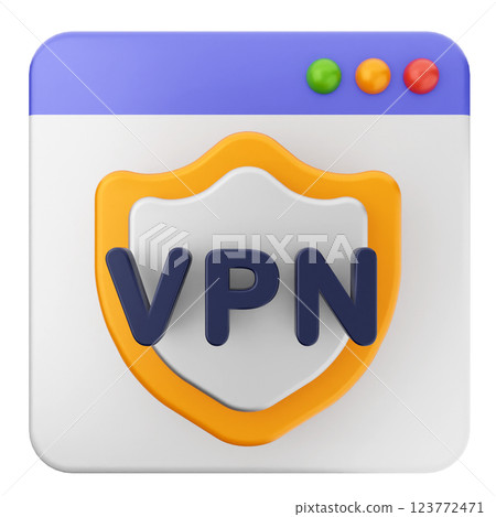3d website icon vpn 3d website icon vpn 123772471