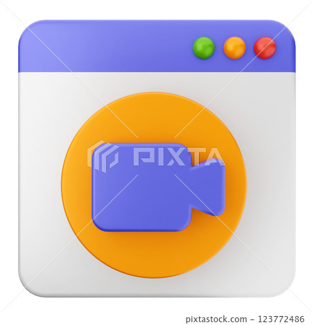 3d website icon video 3d website icon video 123772486