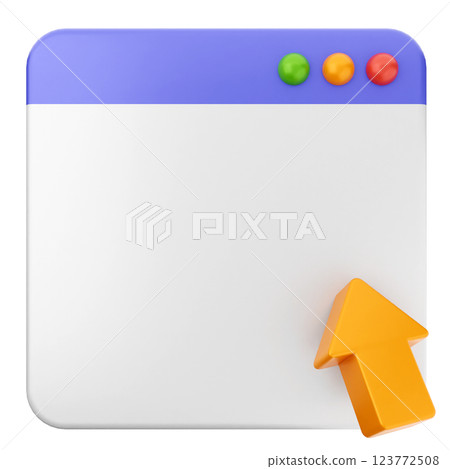 3d website icon blank page click 3d website icon blank page click 123772508