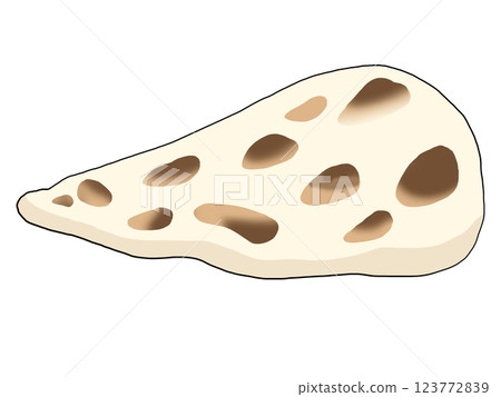 Illustration of naan alone Illustration of naan alone 123772839