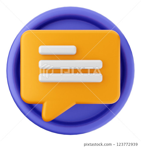 3d social media icon chat 3d social media icon chat 123772939