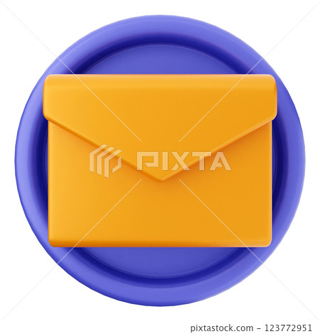 3d social media icon mail message 123772951