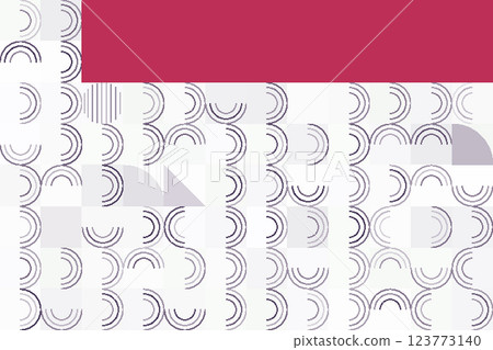 Modern Abstract Design with Circular Patterns and Bold Red Accents on a Light Background Modern Abstract Design with Circular Patterns and Bold Red Accents on a Light Background 123773140