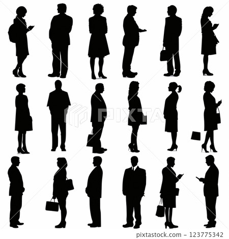 剪影圖示人商人成人 剪影圖示人商人成人 123775342