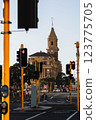 New Zealand - Clock tower at dusk 123775705