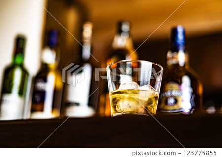 威士忌形象酒吧蘇格蘭威士忌單一麥芽混合陳年酒精西式酒 123775855