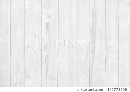 White wood planks texture background with vertical natural patterns for design art work and interior or exterior. 123775896