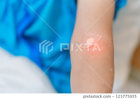 Elderly asian Patient Woman with medical patch plaster after blood test in hospital. Diagnose, illness, treatment, Insurance, Healthcare, medical Examination, Blood donation and World Blood Donor Day Elderly asian Patient Woman with medical patch plaster after blood test in hospital. Diagnose, illness, treatment, Insurance, Healthcare, medical Examination, Blood donation and World Blood Donor Day 123775935