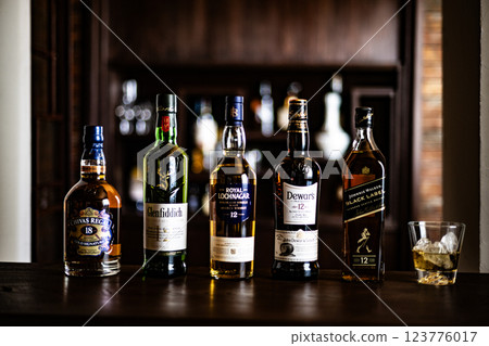 威士忌形象酒吧蘇格蘭威士忌單一麥芽混合陳年酒精西式酒 123776017