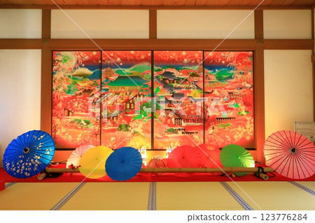 Zuishin-in Temple sliding door painting Zuishin-in Temple sliding door painting 123776284
